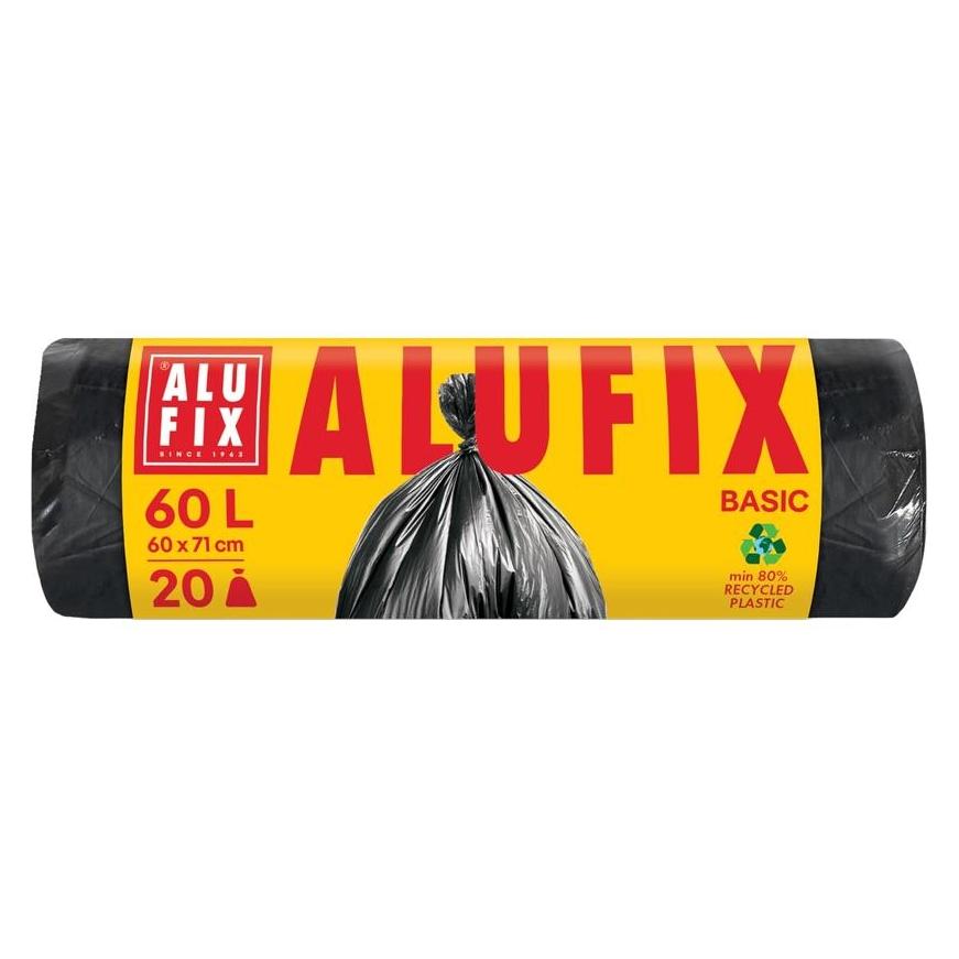 AluFix Worki na śmieci Economy, HDPE, 60l, 20 szt., czarna (20x, 60 l) (66256757)