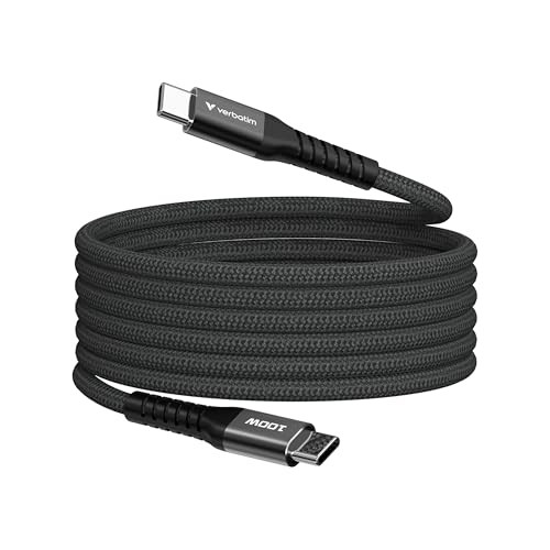 Verbatim Sync & Charge USB-C naar USB-C kabel, 100W, magnetisch, 120 cm, zwart