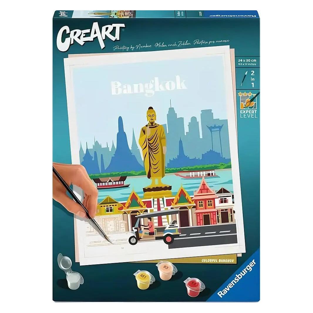 Ravensburger CreArt - Malen nach Zahlen - Buntes Bangkok (12023095)