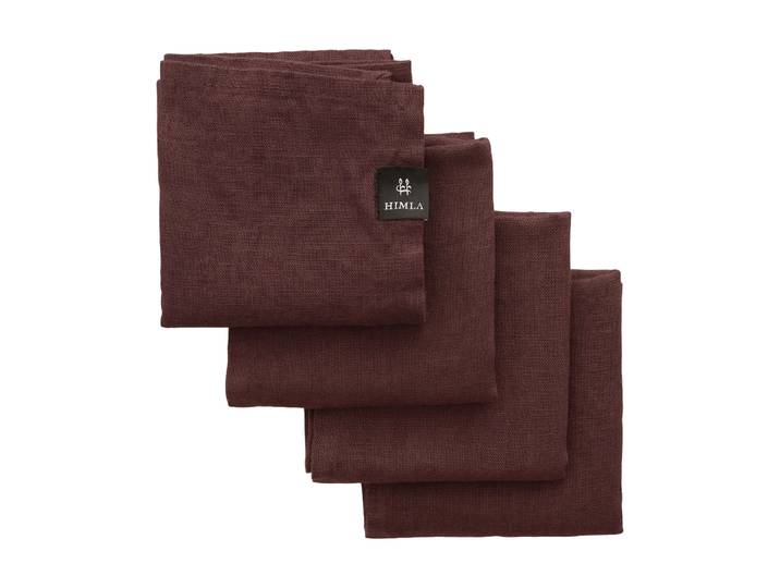 Himla Serviette Sunshine lot de 4 Burgundy (rouge)