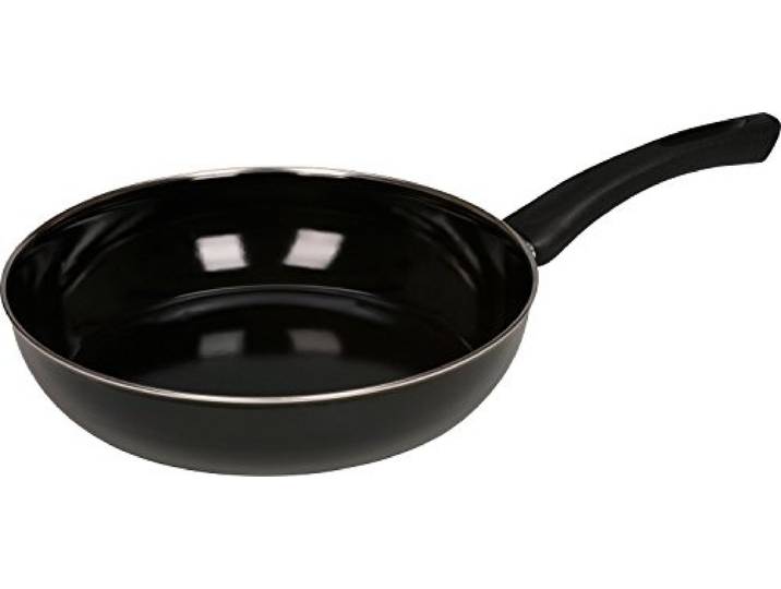 Riess, 0042-022, Gourmet Pfanne Ø 24cm, Classic, SCHWARZEMAILLE, Schwarz, Volumen (empf.): 1,5 Liter, Herstellung in Österreich, LBH: 43,4x25,3x7,2cm, 1,235kg, Emailliert