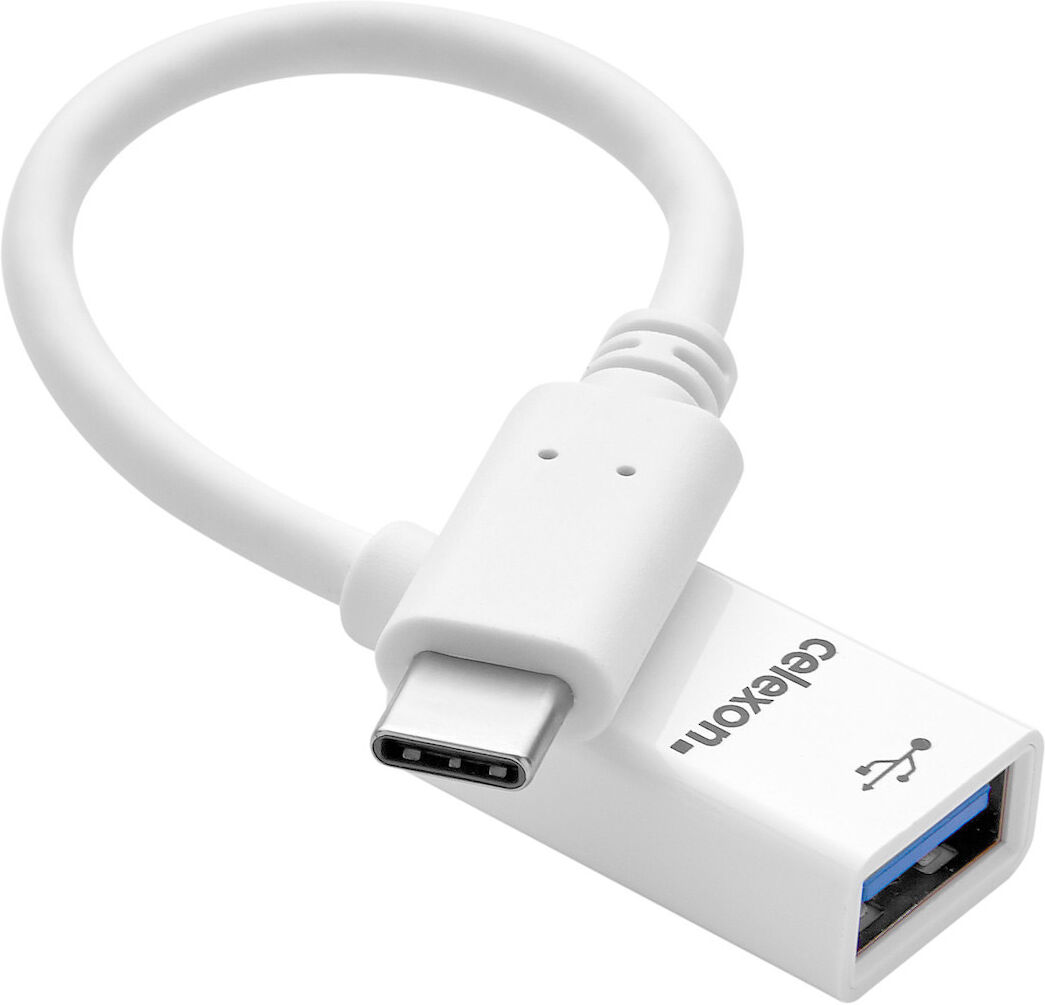 Celexon Usb-C Auf Usb-A M/f Adapter, Weiß