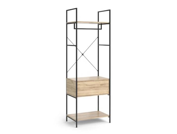 Vicco Kleiderschrank Enya, Holz, 60 x 180 cm mit Schublade, zur Aufbewahrung von Kleidung und Accessoires