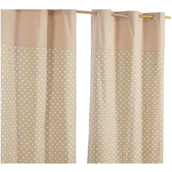 ÖSENVORHANG Sterne blickdicht 2er-Set, 137/228 cm