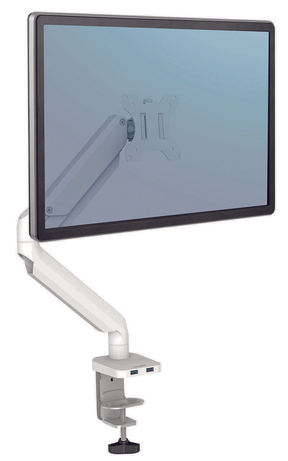 Fellowes Monitor-Halterung Platinum Single weiß 8056201