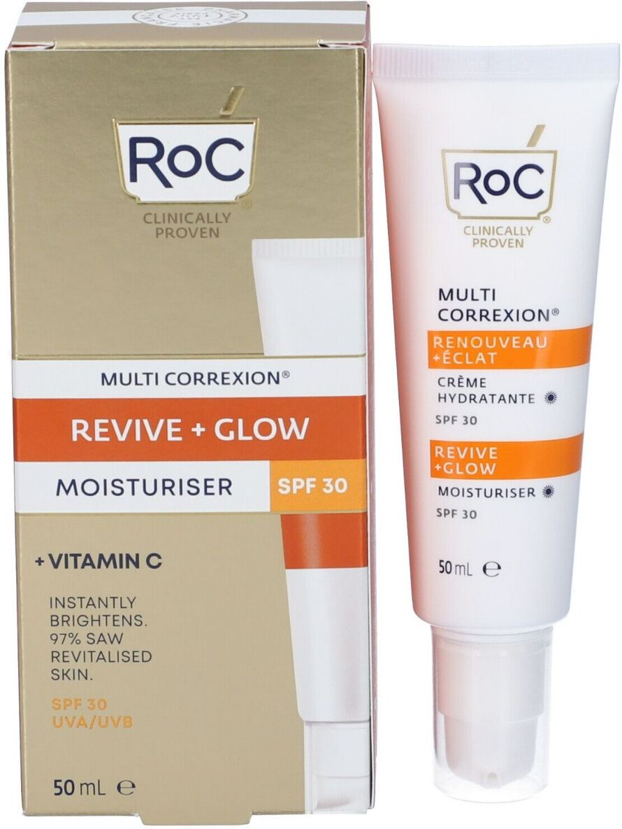 ROC Multi Correxion Revive + Glow Crema Idratante SPF30