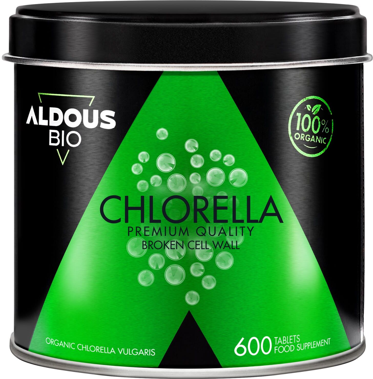 Aldous Bio Chlorella Ecológica y Orgánica Calidad Premium 600 comp