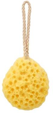 Uplifted Goods Ultra Absorbent Honeycomb Pediatric Bath Sponge yellow