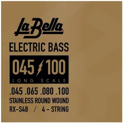 La Bella Bass RX-S4B St. Steel 045/100 (4x, E-Bass, 0.10"), Saiten