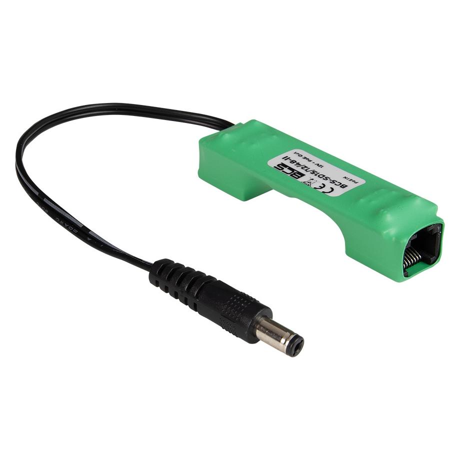 BCS BCS-SD15/12/48-II PoE-Konverter 12V DC mit Spannungsstabilisierung 1A (BCS-SD15/12/48-II)
