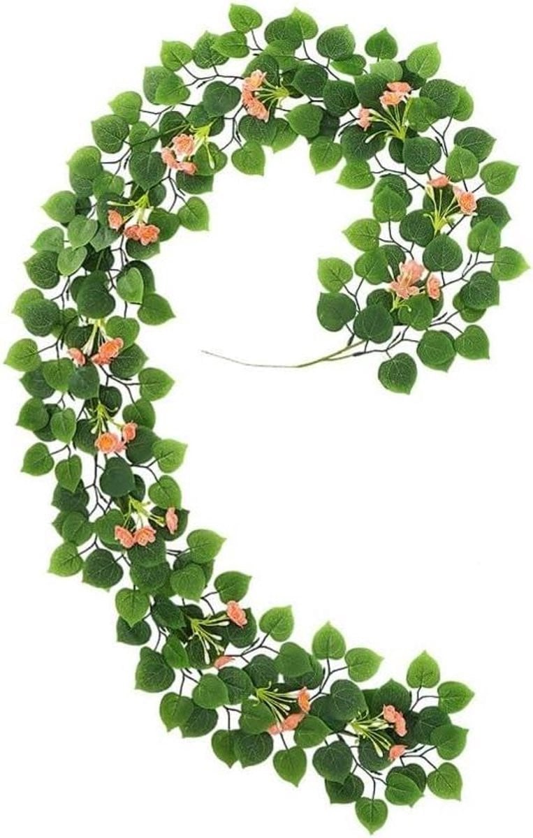 Kunstmatige Wijnstok met Rozen - Groene Plant Slinger voor Woondecoratie - 200 cm