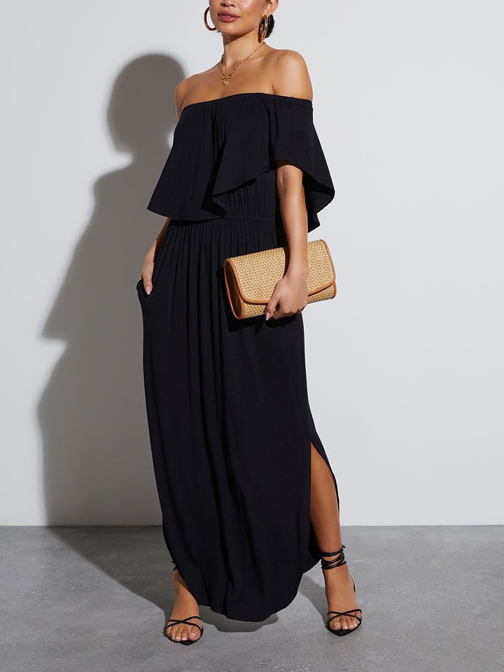 Milan Kiss Kleid in Schwarz - XL