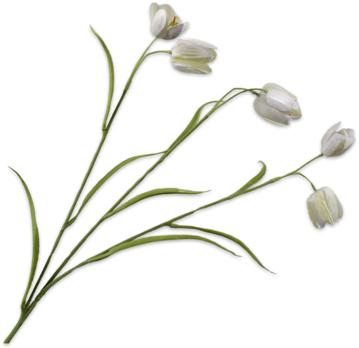 Silk-ka Kunstbloem creme H64 cm - 2 stuks