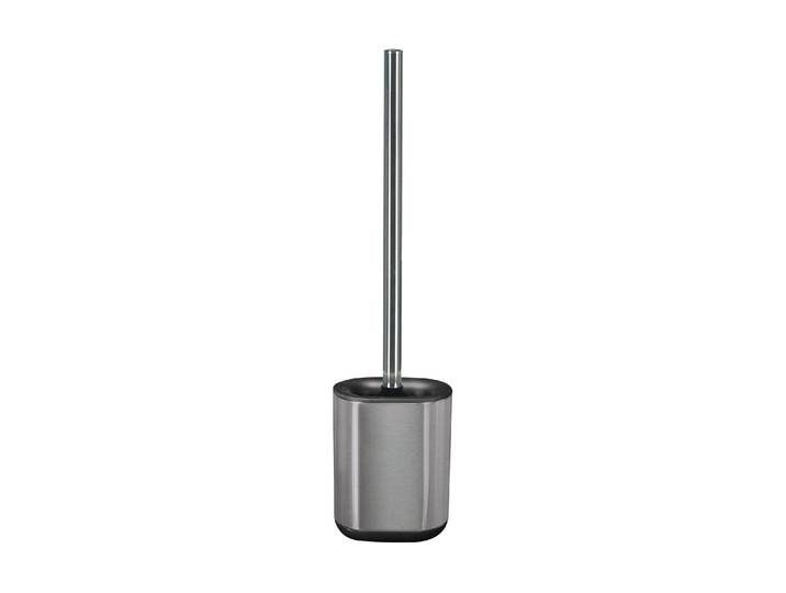 WC-Garnitur KLEINE WOLKE Stream Silber , silber (silberfarben), H:42cm, Metall, Reinigungsbürsten, WC-Garnitur