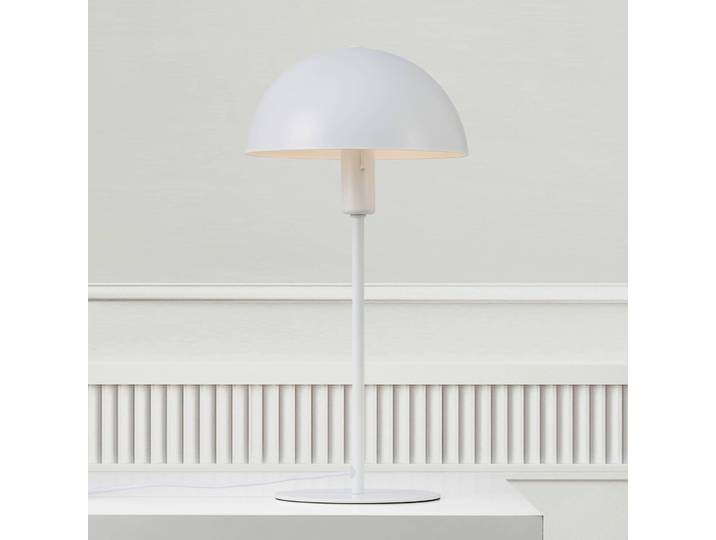 Nordlux Tischlampe Ellen 20, weiß / opal, für Wohn- / Esszimmer, Metall, Skandinavisch