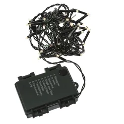 MARELIDA LED Lichterkette Weihnachtslichterkette Batterie 48LED 8 Funkt. 3,5 für Außen