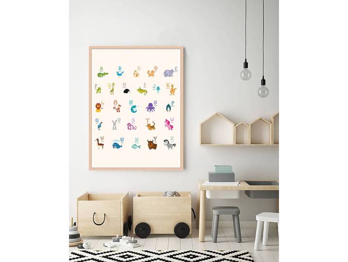 Bild The Alphabet 63 x 83cm Multicolor