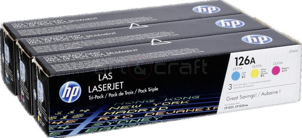 HP Toner Multi Pack CF 341 A C M Y No 126 A