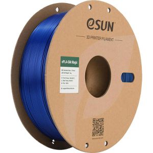 eSUN Filament PLA Silk Magic multicolor, grün/blau, 1,75mm, biobasiert, geruchsarm, glänzend, 1kg Spule