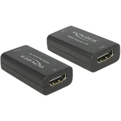 Delock HDMI Repeater, 4K bis 30m, Video Adapter, Schwarz