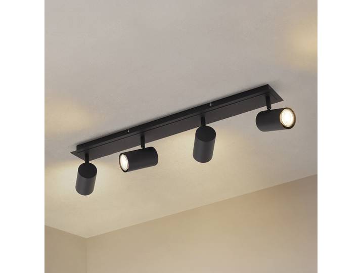 Joffrey 4 Plafonnier L70 Black - Lindby - Salon / séjour - Moderne - Métal - Multi-ampoules