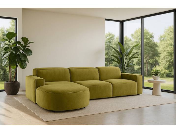 Kaiser Möbel Ecksofa Cursal Round – modulares L-Sofa mit sanften Rundungen, Einzelsofa, L-Form, modulares System, modernes Design