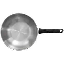 BK Bold wok 28 cm - rvs - inductie - PFAS-vrij, Pfanne + Kochtopf, Silber