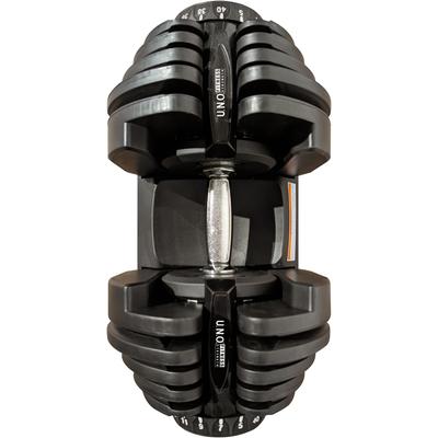 Hantel-Set U.N.O. FITNESS "DB 40 verstellbare Hantel", schwarz, Hanteln, 40,55 kg, Kunststoff, Stahl, Schnellverstellung des Gewichts