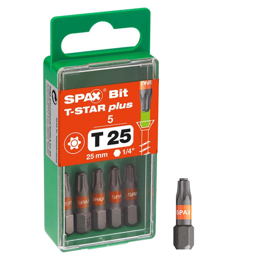 SPAX® SPAX Bits T25 T-STAR Plus, 5St. 5000009192259