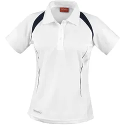 Spiro, Damen, Sportshirt, Women's Team Spirit Polo (S), Mehrfarbig, Weiss