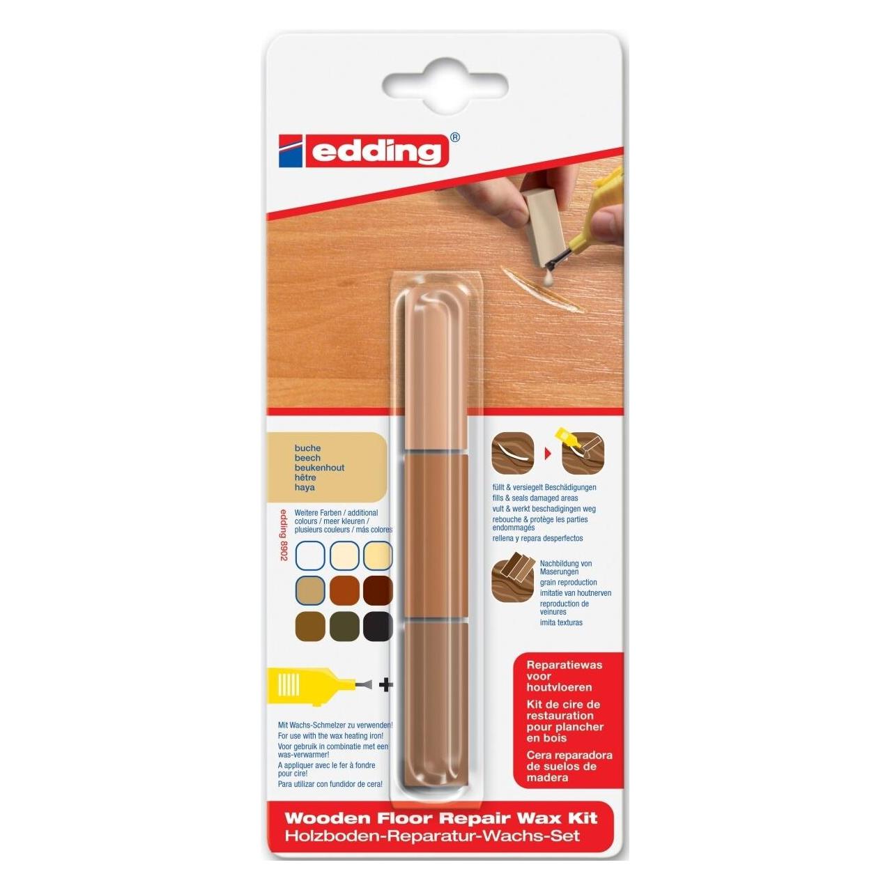Edding Holzboden-Reparaturwachs-Set 8902 (3x) (4-8902-1-4608)