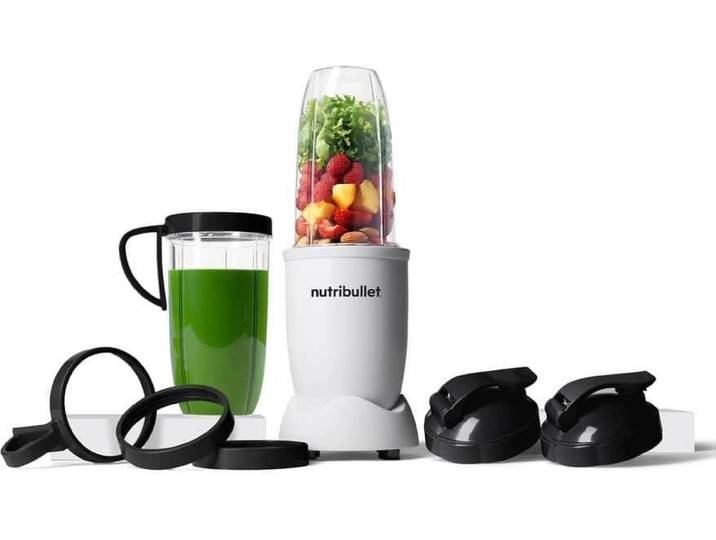 NUTRIBULLET Standmixer Pro Matt 900 W , weiss (weiß), B:13,7cm H:37cm, Zerkleinerer, Standmixer
