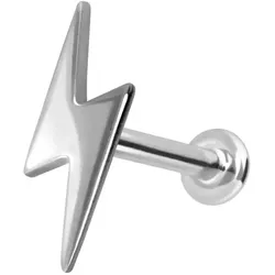 14 Karat Gold Labret mit Push Fit BLITZ