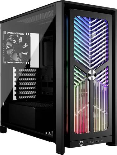 Corsair Geh Midi FRAME 4000X RS Mid-Tower Midi-Tower PC-Gehäuse Schwarz 4 vorinstallierte Lüfter, Staubfilter, Seitenfenster