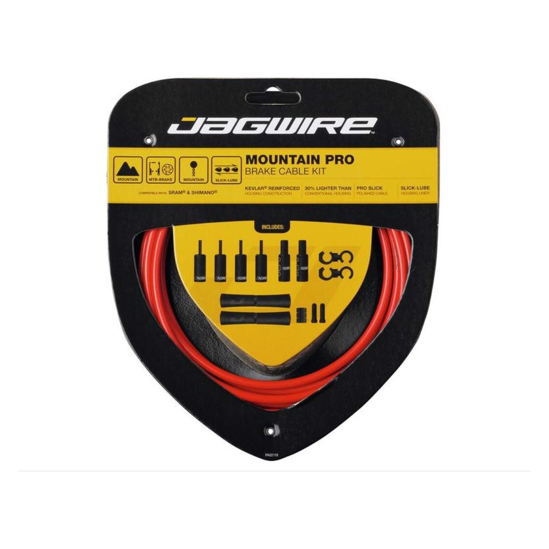 Jagwire Mountain Pro (Hinterradbremse, Bremsset) (JA8002.RED)