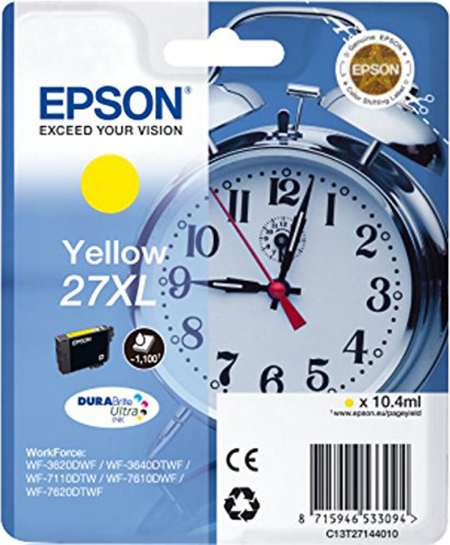 Epson 27XL printerpatroon geel
