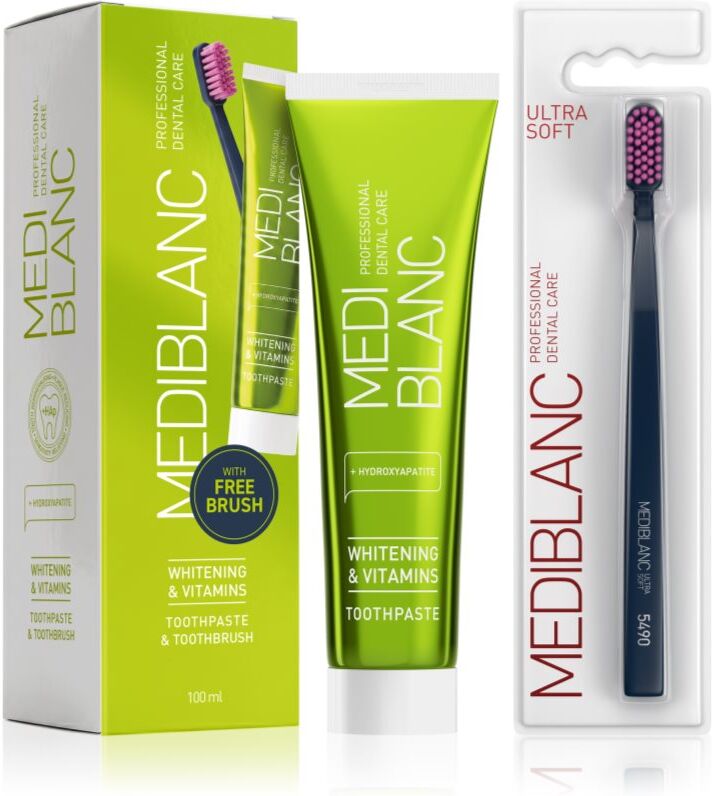 MEDIBLANC Set TP Vitamin 100ml + TB Ultra Soft Blue Single Ensemble de soins dentaires