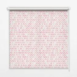 INNENROLLO - Fensterrollo - Rollo - 100x100 cm - Rosa Pfeile nach oben und unten