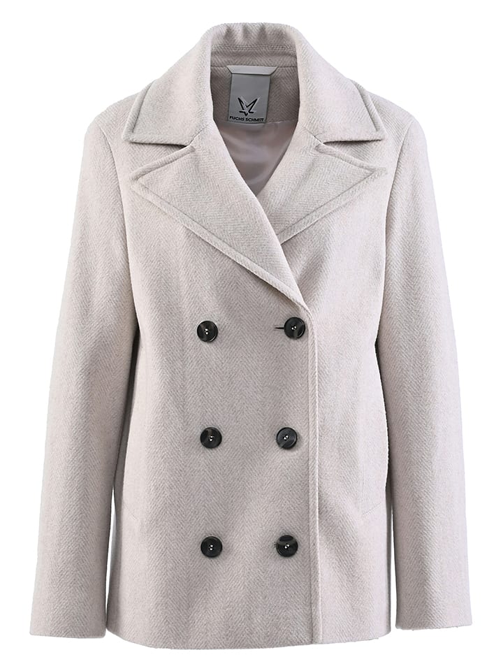 Fuchs Schmitt Wolljacke in Hellgrau - 36