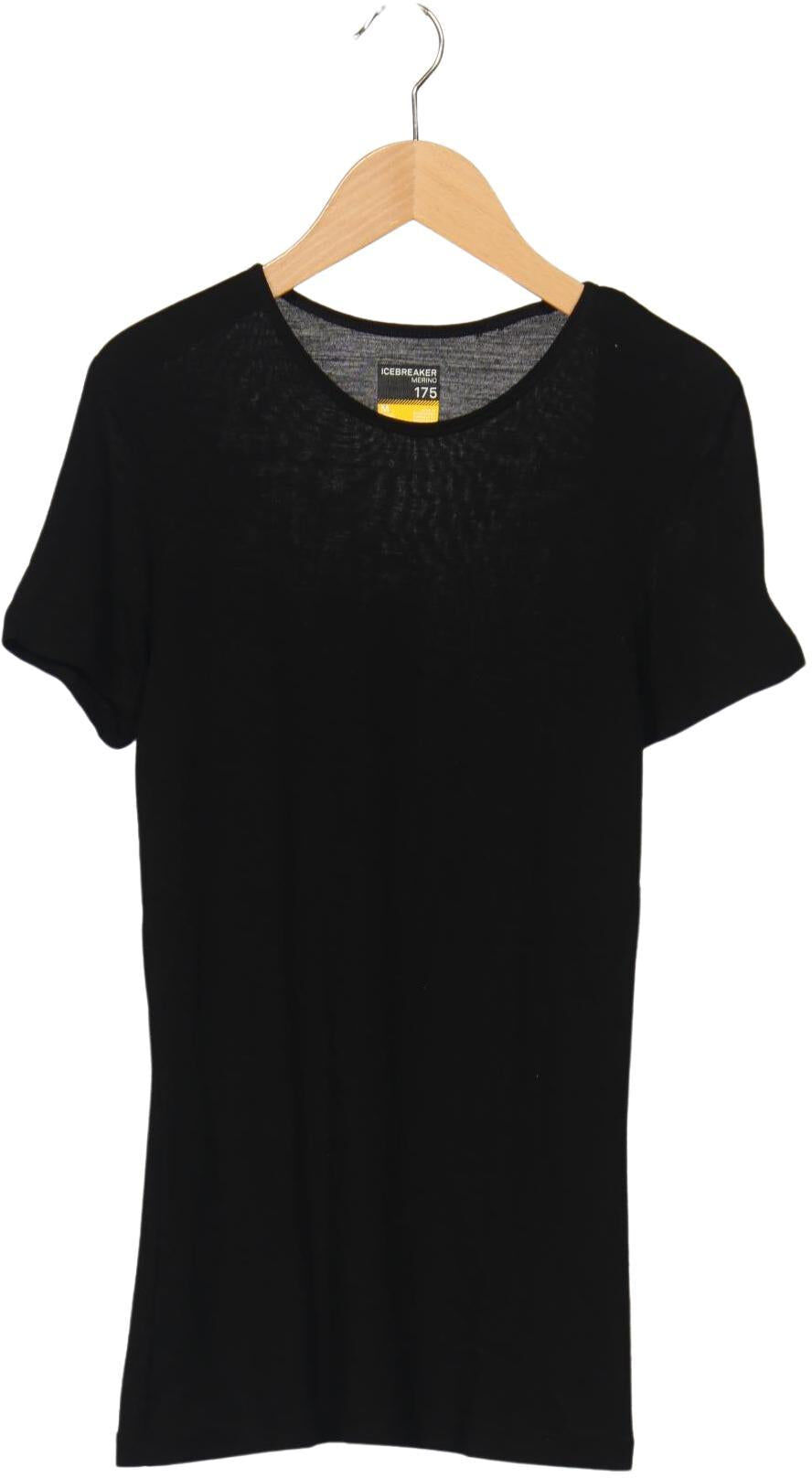 Icebreaker Damen T-Shirt, Schwarz, Gr. M, Wolle - Second Hand