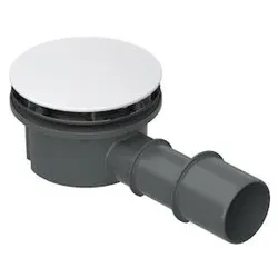 Bette Ablaufgarnitur BetteCompact+ B568-000AY AR Pro, weiß, seitlich 0,5 l/sek.