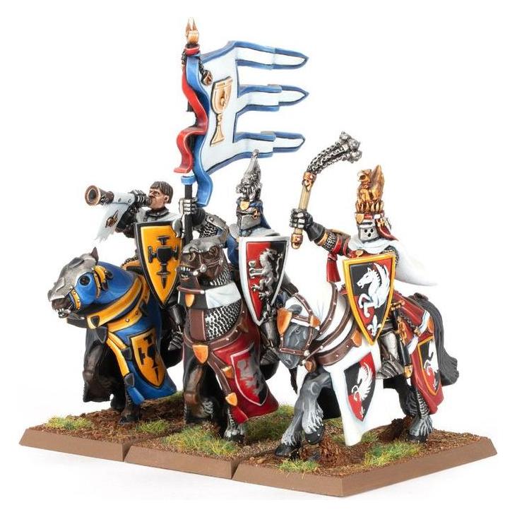Games Workshop Warhammer ToW - Kingdom of Bretonnia État-Major de Chevaliers du Graal (Kunststoff, Metall) (43289985)
