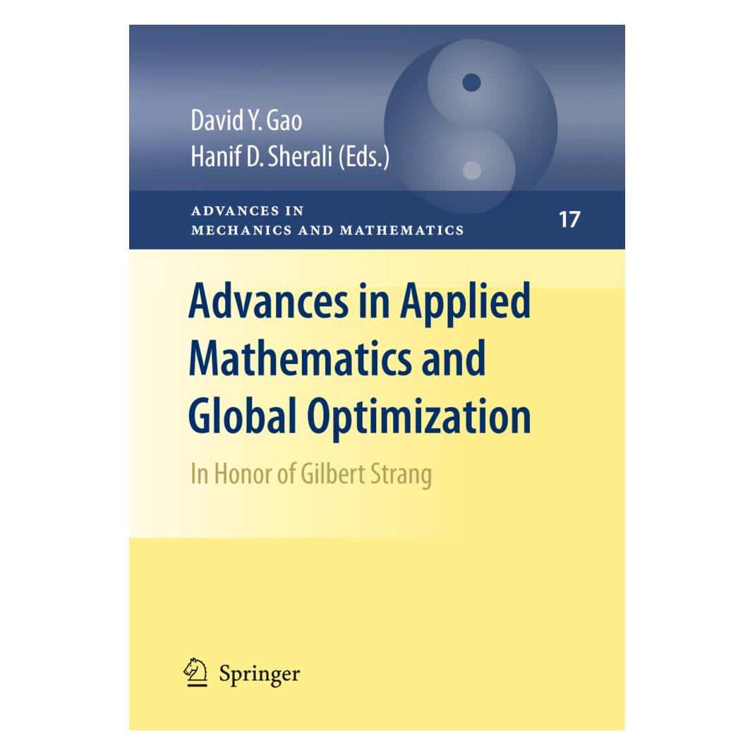 Springer Advances in Applied Mathematics and Global Optimization (Englisch, Softcover, David Y. Gao, Hanif D. Sherali) (55396224)
