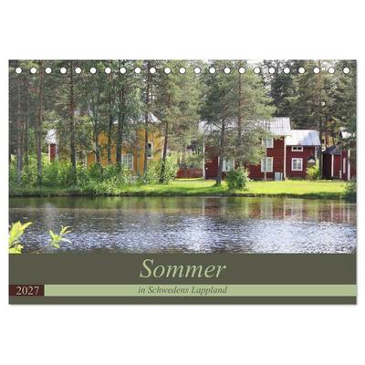 Sommer in Schwedens Lappland (Tischkalender 2027 DIN A5 quer), CALVENDO Monatskalender
