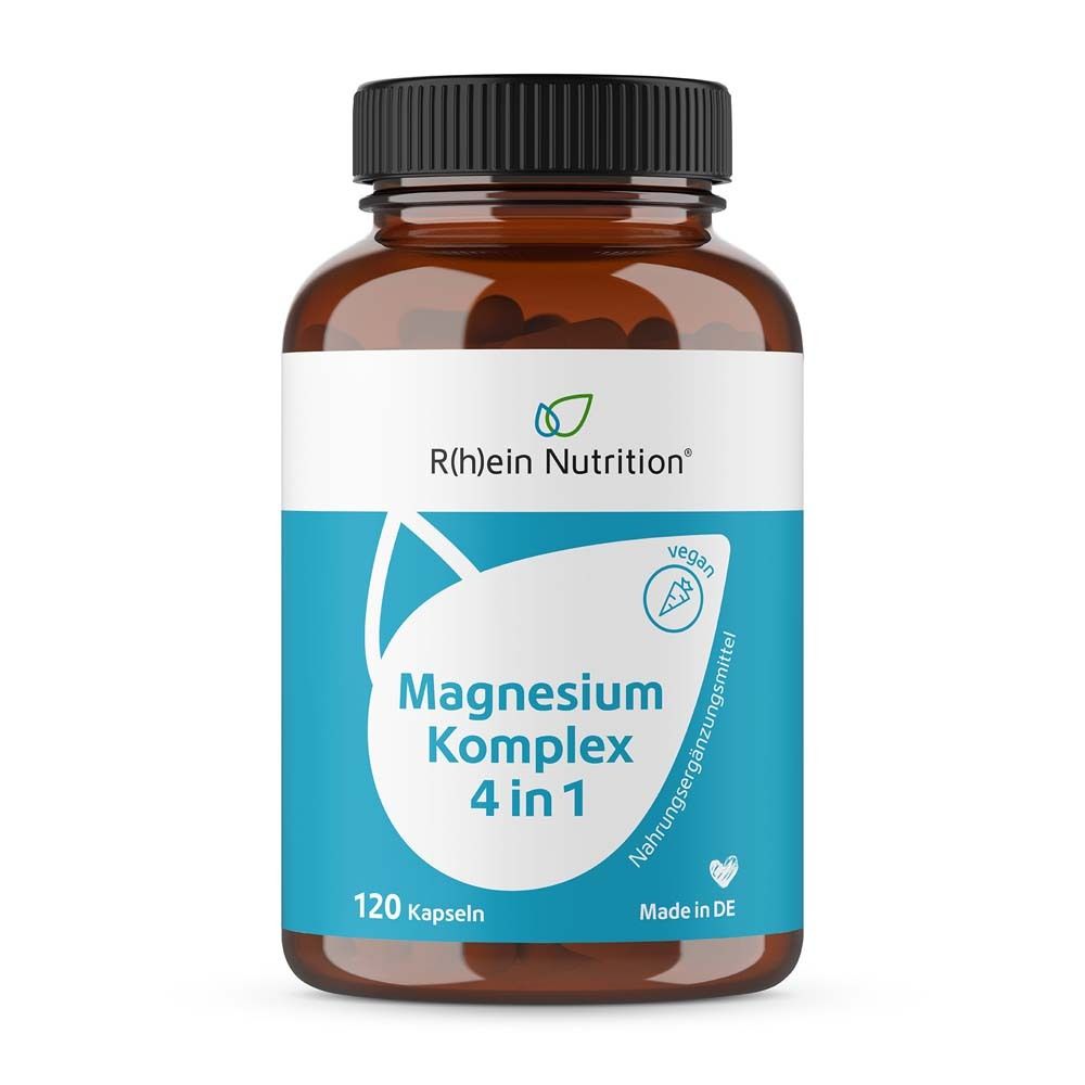 Magnesium Komplex 4in1 hochdosiert vegan Kapseln 120 St