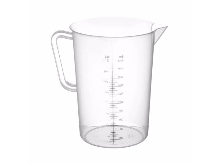 Hendi Messbecher Polyproylen 2L – Diverse Gastro Küchenutensilien – transparent