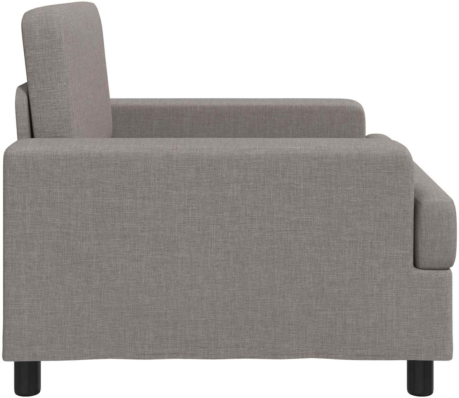 vidaXL Fauteuil Taupe Tissu