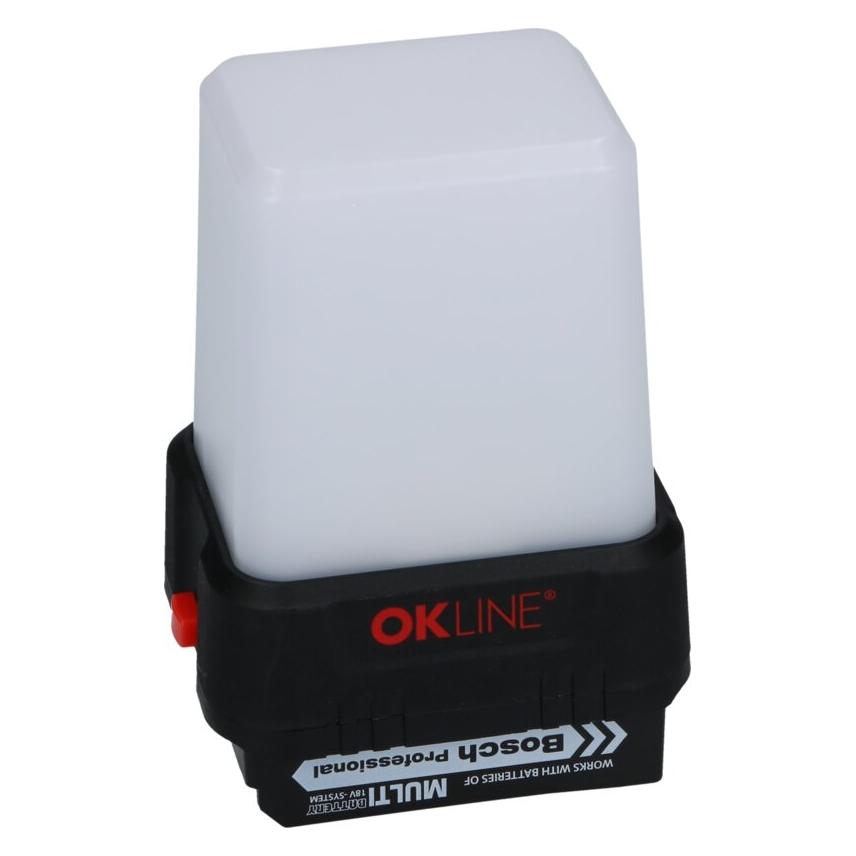 OK-Line Akku-Arbeitsleuchte 360° - mit Bosch 18V Adapter (1600 lm) (LY2511)