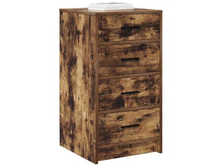 KTHLBRH Anrichte Eiche Rauch 40 x 41 x 75 cm Holz mehrschichtig Einfach zu montieren, multifunktional, langlebig und stabil, für Wohnzimmer oder Esszimmer