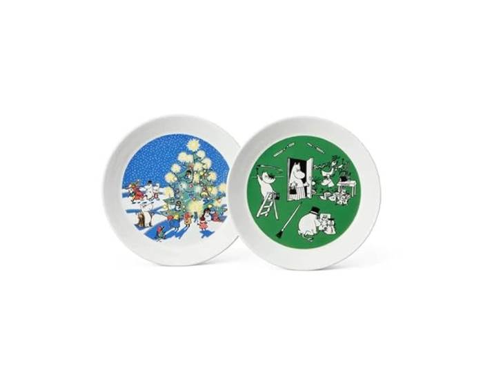 Arabia Moomin Assiettes à collectionner 7/10 Dessin et Noël dans une boîte originale